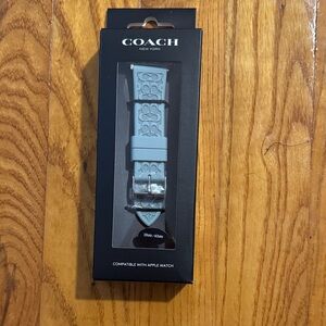 Coach Light Blue Watch Band for Apple Watch